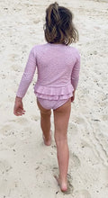 coco active pink polka dot swimwear  UPF 50+Australian kids swimwear